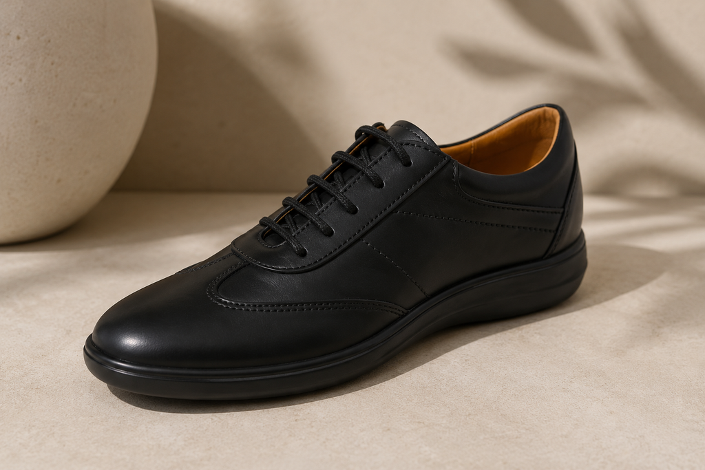 Ahram Classic Leather Sneaker — Black