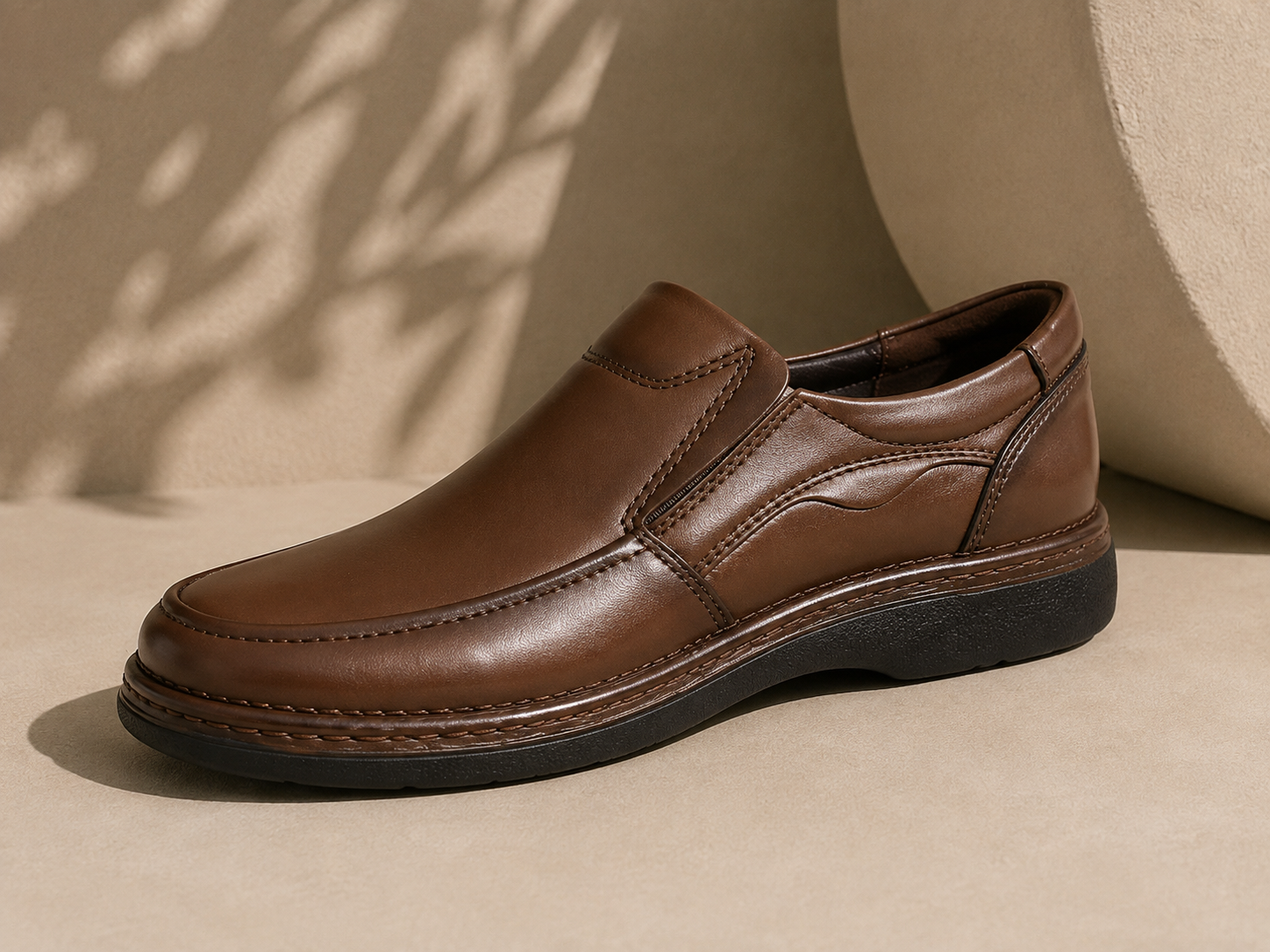 Ahram Classic Leather Slip-On