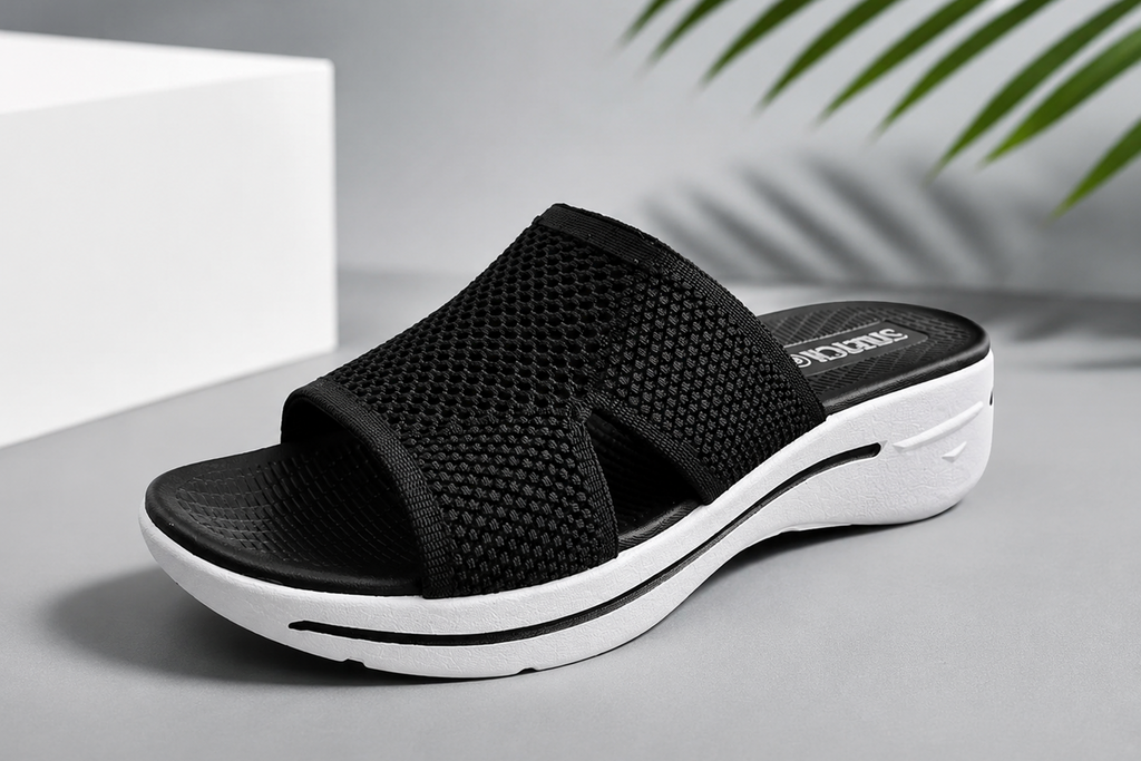 Women’s Black Comfort Platform Sandals