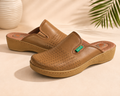 Women’s Brown Comfort Wedge Clogs