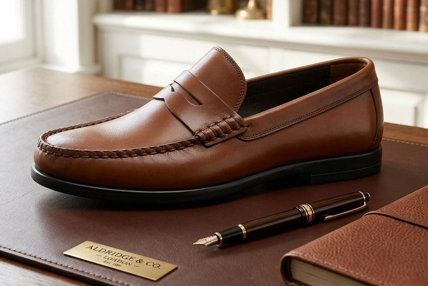 Classic Men's Leather Penny Loafers