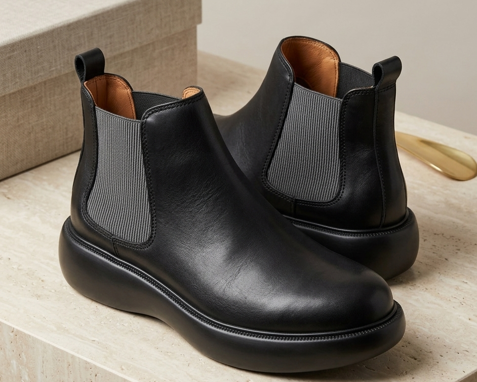Men's Leather Chelsea Ankle Boot – Brown