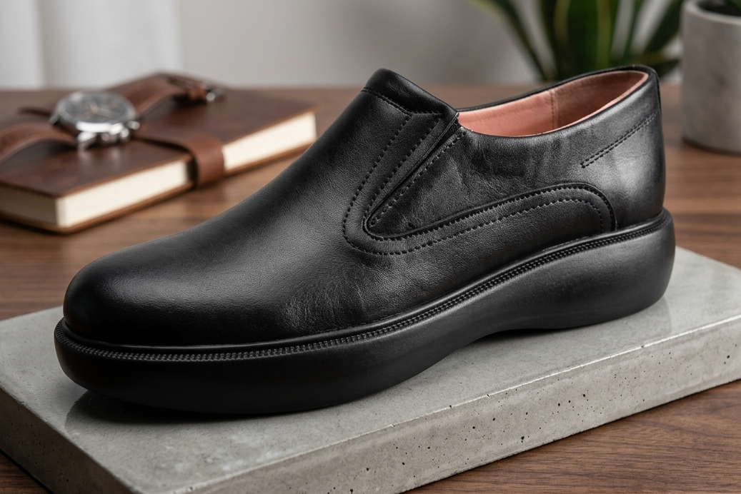 Men's Leather Slip-On Comfort Loafers