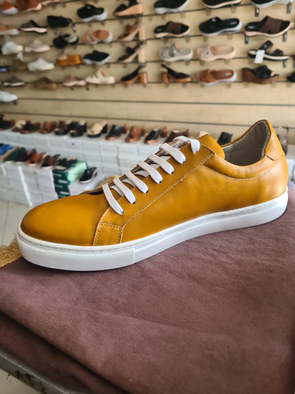 Classic Leather Low-Top Dress Sneakers