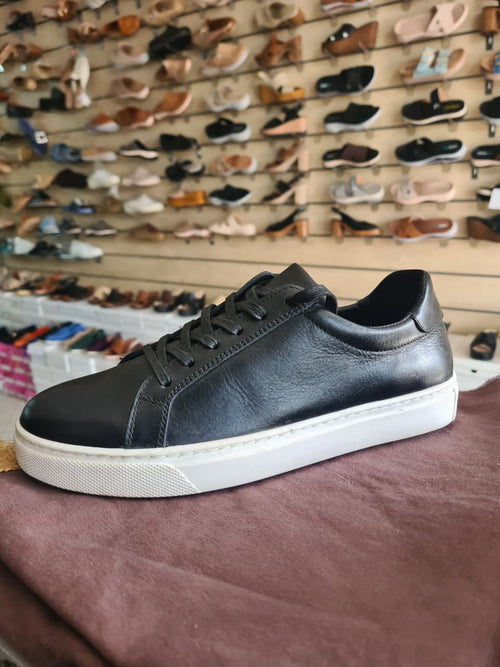 Classic Leather Low-Top Dress Sneakers