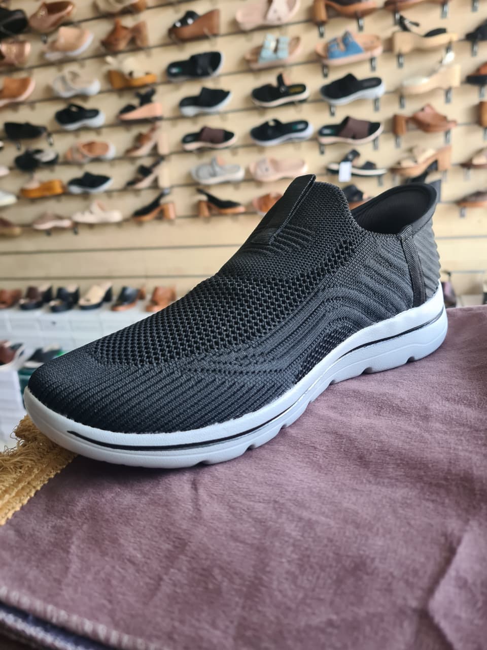 Ultra-Lightweight Breathable Knit Slip-On Walking Shoes