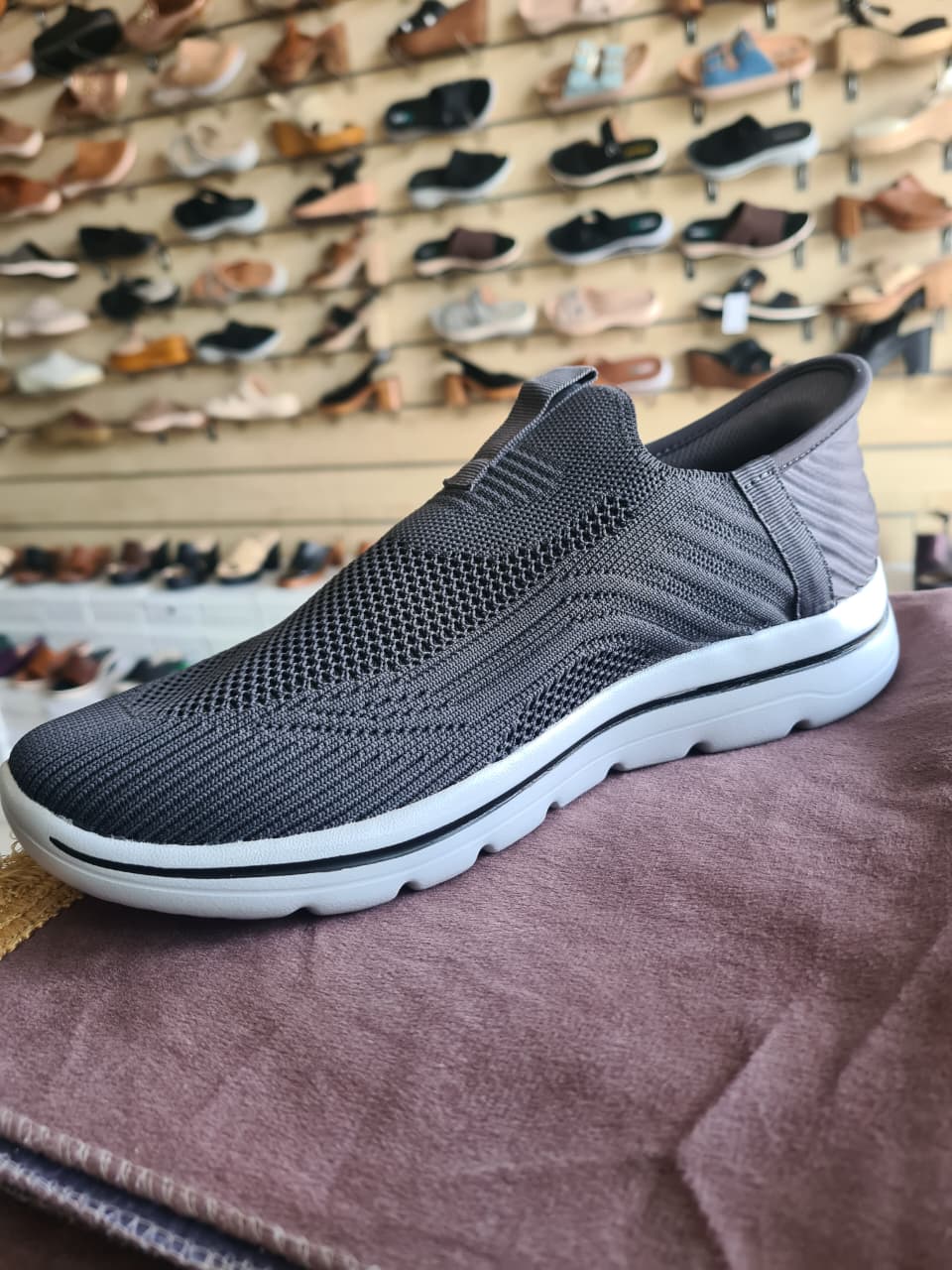Ultra-Lightweight Breathable Knit Slip-On Walking Shoes