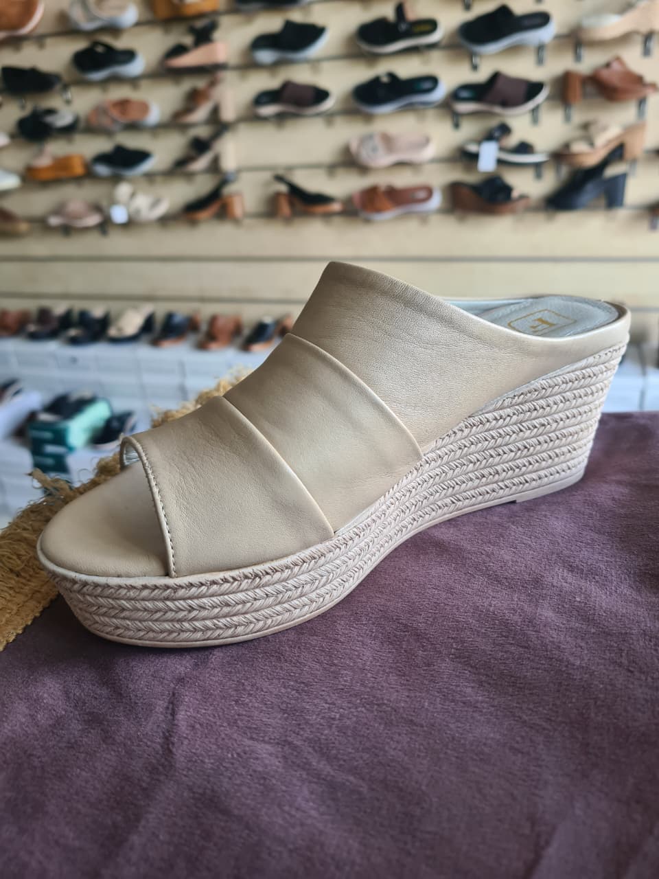 Women's Espadrille Platform Wedge Slide Sandals