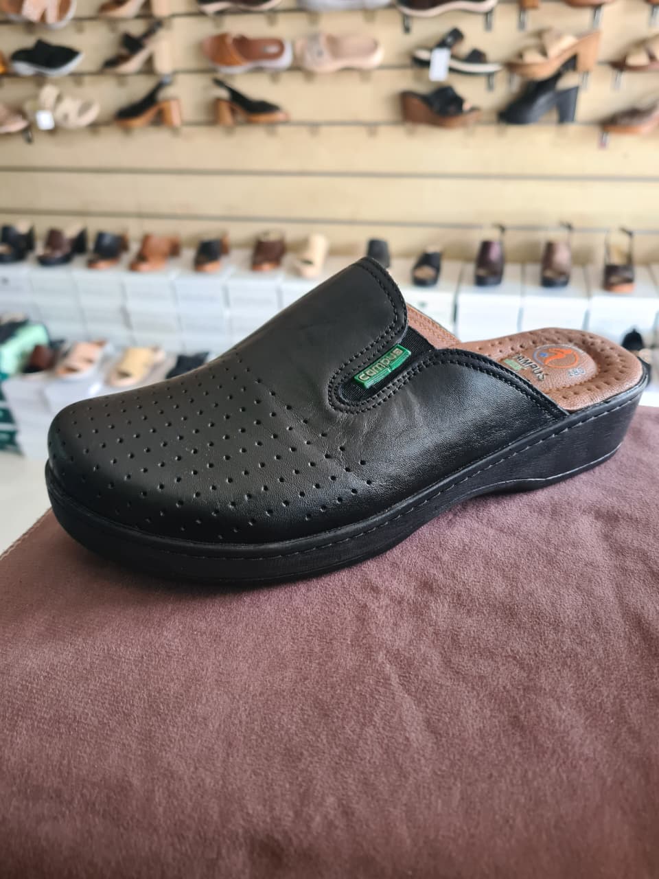 Women’s Brown Comfort Wedge Clogs